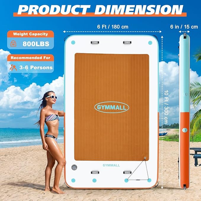 GymMall Inflatable Floating Platforms and Paddle Boards